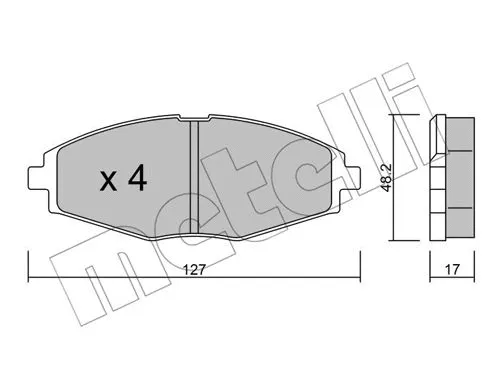Brake Pad Set, disc brake (22-0293-0)