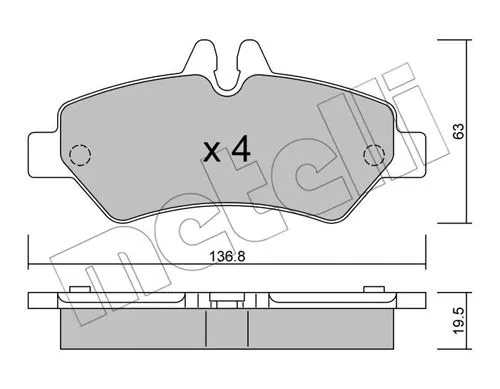 Brake Pad Set, disc brake (22-0672-0)