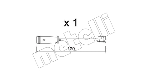 Warning Contact, brake pad wear (SU.398)
