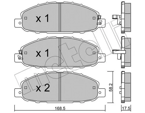 Brake Pad Set, disc brake (22-0904-0)