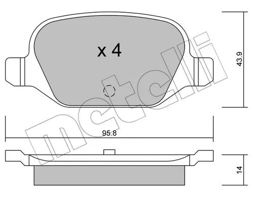 Brake Pad Set, disc brake (22-0324-0)