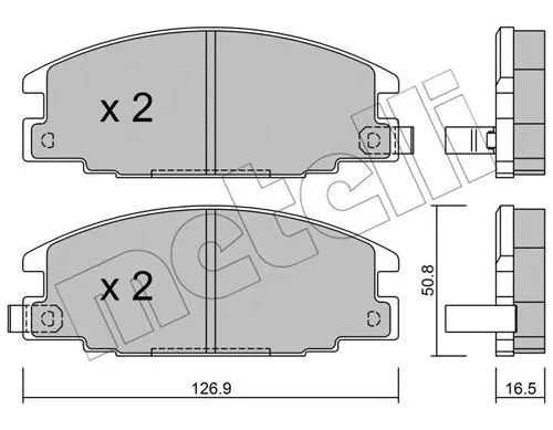 Brake Pad Set, disc brake (22-0244-0)
