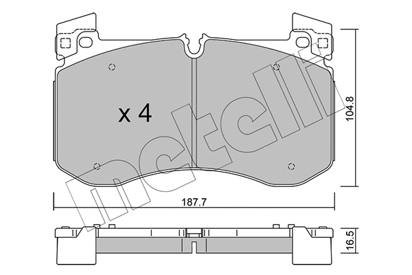 Brake Pad Set, disc brake (22-1308-0)
