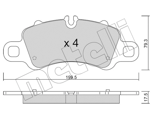 Brake Pad Set, disc brake (22-1254-0)
