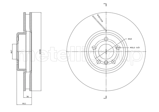 Brake Disc (23-1868C)
