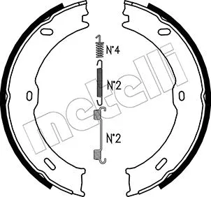 Brake Shoe Set, parking brake (53-0246K)