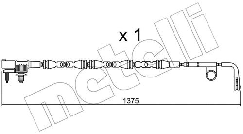 Warning Contact, brake pad wear (SU.315)