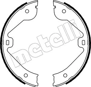 Brake Shoe Set, parking brake (53-0244)