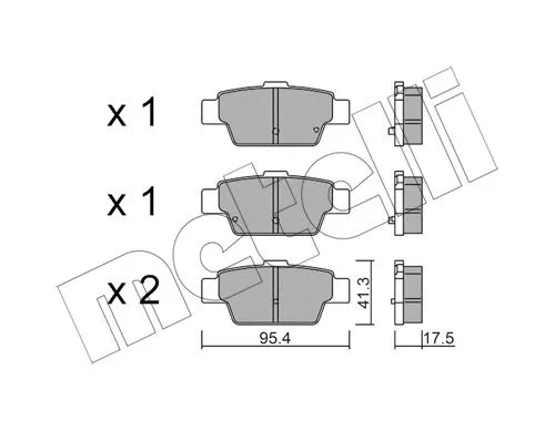 Brake Pad Set, disc brake (22-1144-0)