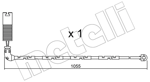 Warning Contact, brake pad wear (SU.196)