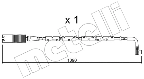Warning Contact, brake pad wear (SU.206)