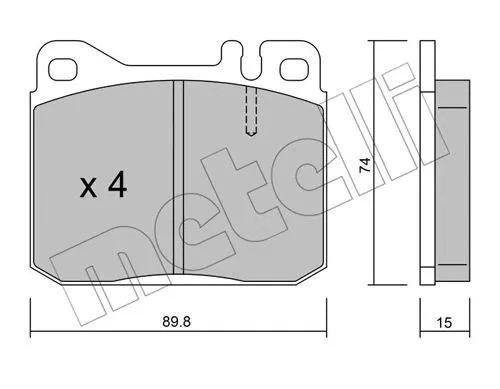 Brake Pad Set, disc brake (22-0011-0)