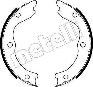 Brake Shoe Set, parking brake (53-0293)