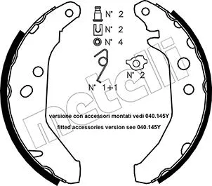 Brake Shoe Set (53-0117K)