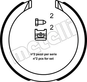 Brake Shoe Set, parking brake (53-0491K)