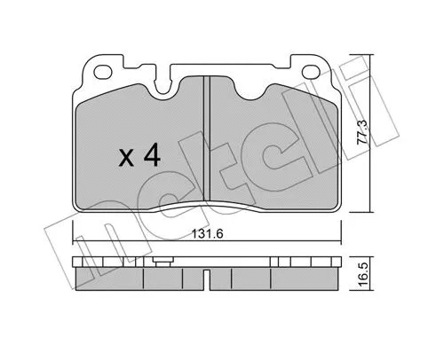 Brake Pad Set, disc brake (22-0979-0)
