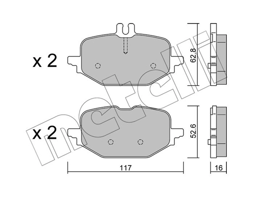 Brake Pad Set, disc brake (22-1359-0)
