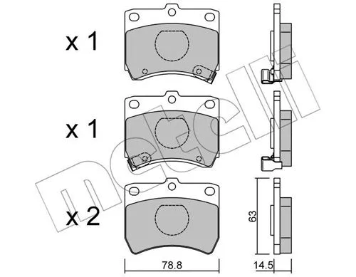 Brake Pad Set, disc brake (22-0370-0)