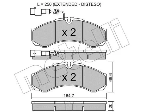 Brake Pad Set, disc brake (22-0212-9)