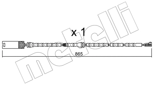 Warning Contact, brake pad wear (SU.299)
