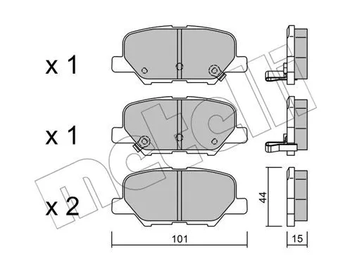Brake Pad Set, disc brake (22-0995-0)