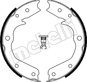 Brake Shoe Set, parking brake (53-0315)