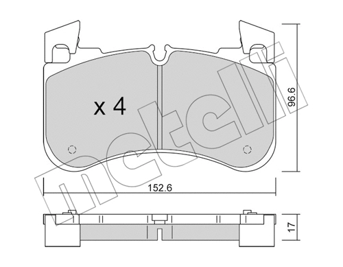 Brake Pad Set, disc brake (22-1251-0)