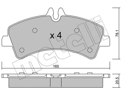 Brake Pad Set, disc brake (22-0674-0)