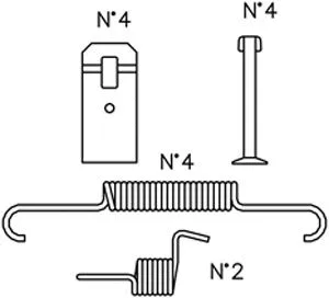 Accessory Kit, brake shoes (K435)