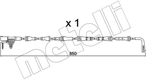 Warning Contact, brake pad wear (SU.352)