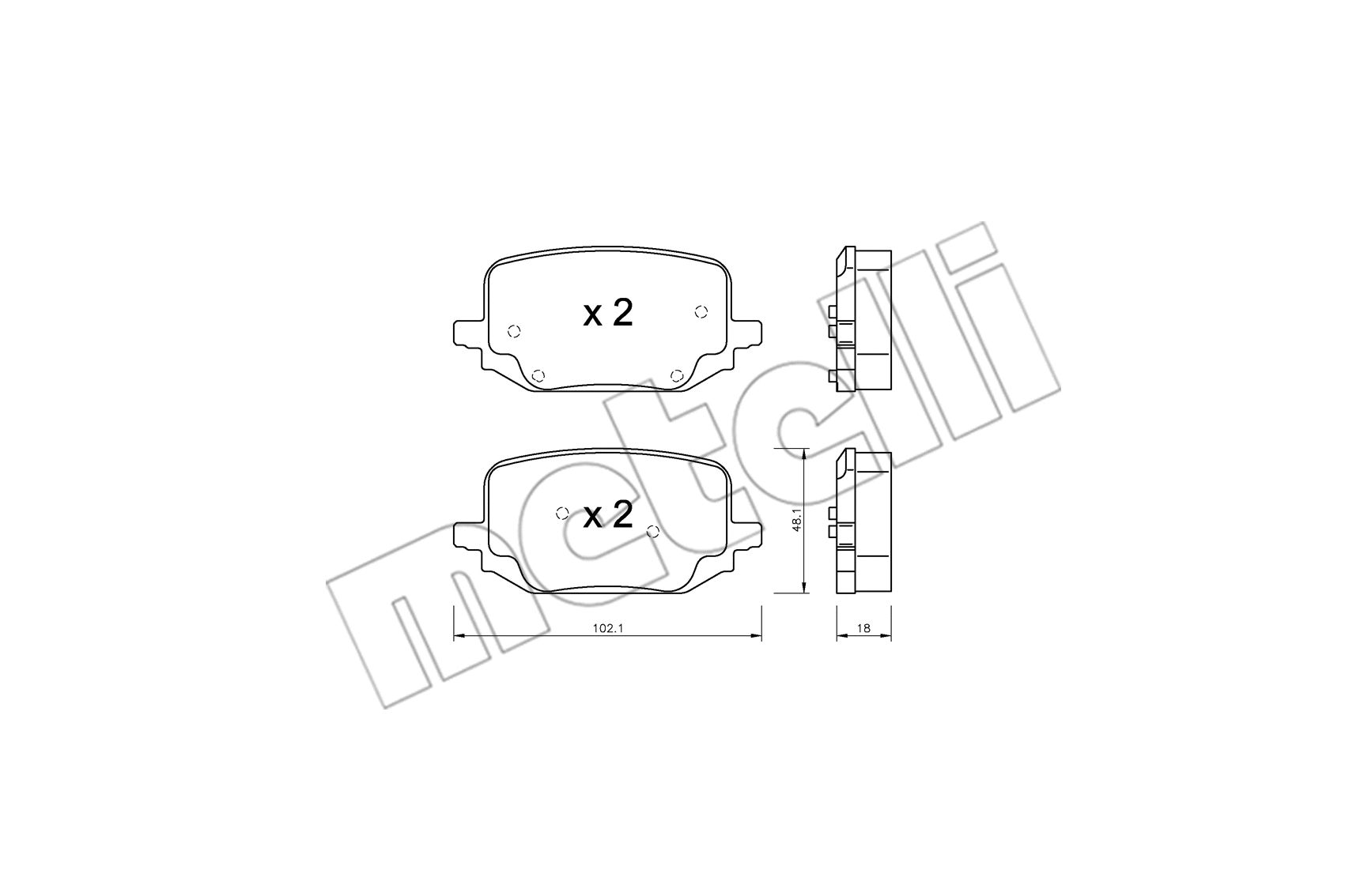 Brake Pad Set, disc brake (22-1331-0)