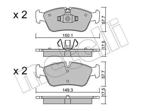 Brake Pad Set, disc brake (22-0640-0)