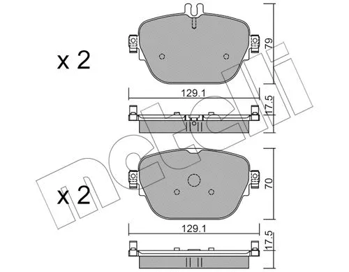 Brake Pad Set, disc brake (22-1138-0)