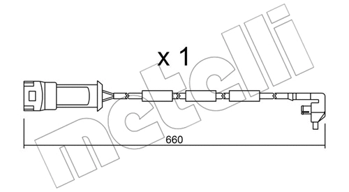 Warning Contact, brake pad wear (SU.090)