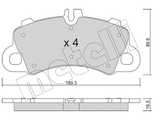 Brake Pad Set, disc brake (22-1259-0)