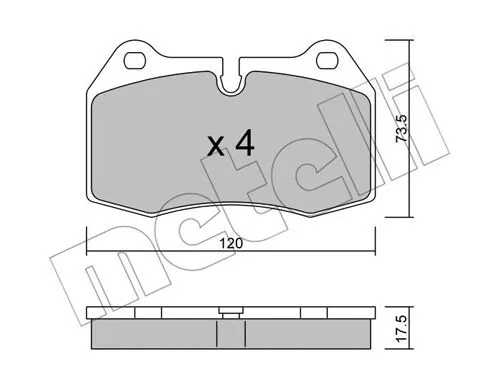 Brake Pad Set, disc brake (22-0645-0)