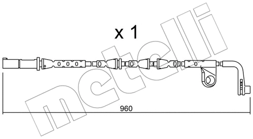 Warning Contact, brake pad wear (SU.220)