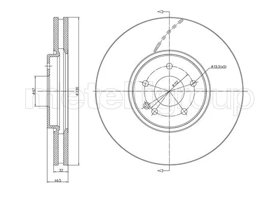 Brake Disc (23-1157C)