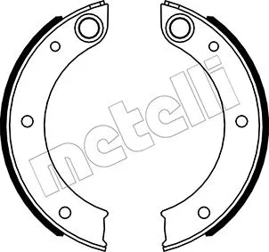 Brake Shoe Set, parking brake (53-0620)