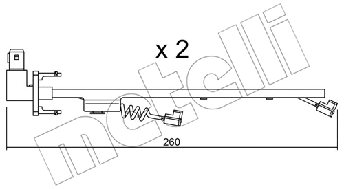 Warning Contact, brake pad wear (SU.184K)