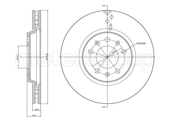 Brake Disc (23-1228C)