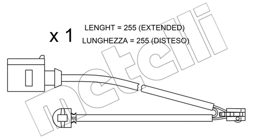Warning Contact, brake pad wear (SU.218)