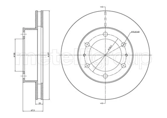 Brake Disc (23-1077C)