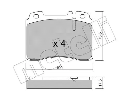 Brake Pad Set, disc brake (22-0667-0)