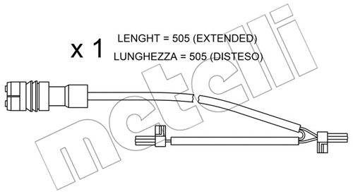 Warning Contact, brake pad wear (SU.219)