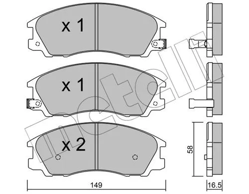 Brake Pad Set, disc brake (22-0506-0)
