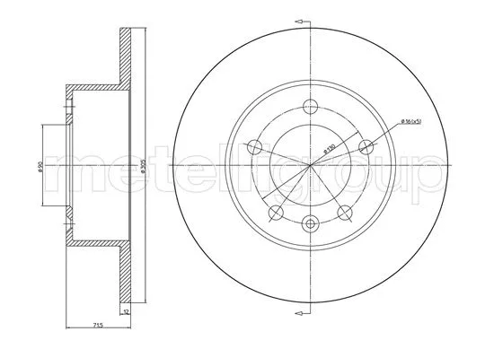 Brake Disc (23-1287C)