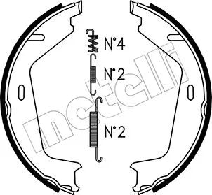 Brake Shoe Set, parking brake (53-0479K)