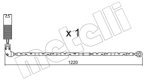 Warning Contact, brake pad wear (SU.296)