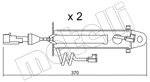 Warning Contact, brake pad wear (SU.168K)